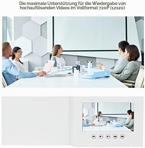 Video-Grusskarte, Digitale Broschüren mit LCD-Bildschirm, Videobuch mit Horizontalem Bildschirm, Wie