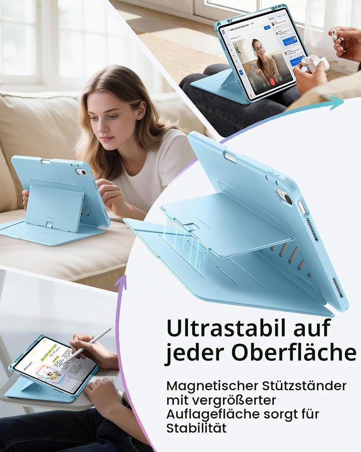 ESR Hülle für iPad Air 13 Zoll (2026/2025/2024) M4/M3/M2, Vertikale Stand, Mehrere Standwinkel, Ultr