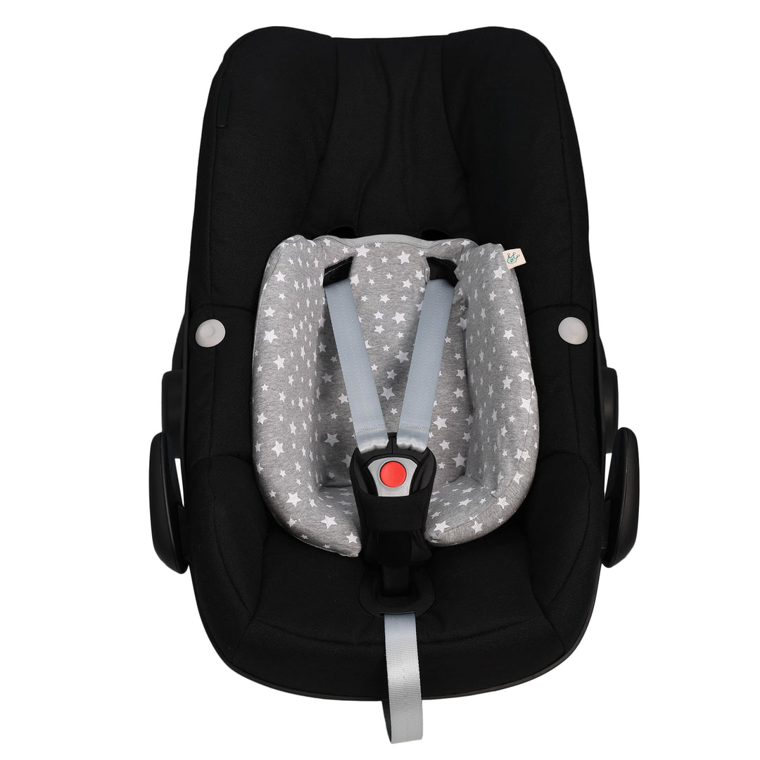 JYOKO Kids Bezug für Sitzverkleinerer kompatibel mit Maxi Cosi Pebble (White Star, Maxi Cosi Pebble