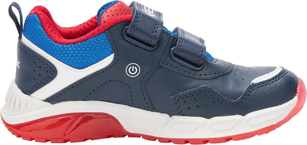 Geox Jungen J Spaziale Boy Sneaker 26 EU Navy Red, 26 EU Navy Red