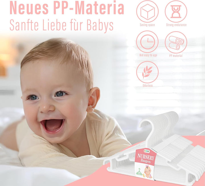 ilauke Kleiderbügel Kinderkleiderbügel 36 STK. Baby Kleiderbügel Hangers Aufbewahrung Kleiderbuegel
