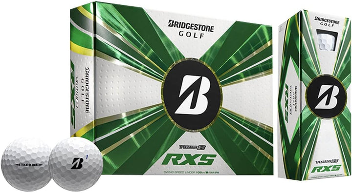 Bridgestone Golf 2022 Tour B RXS Golf Balls (One Dozen) Weiss, Weiss