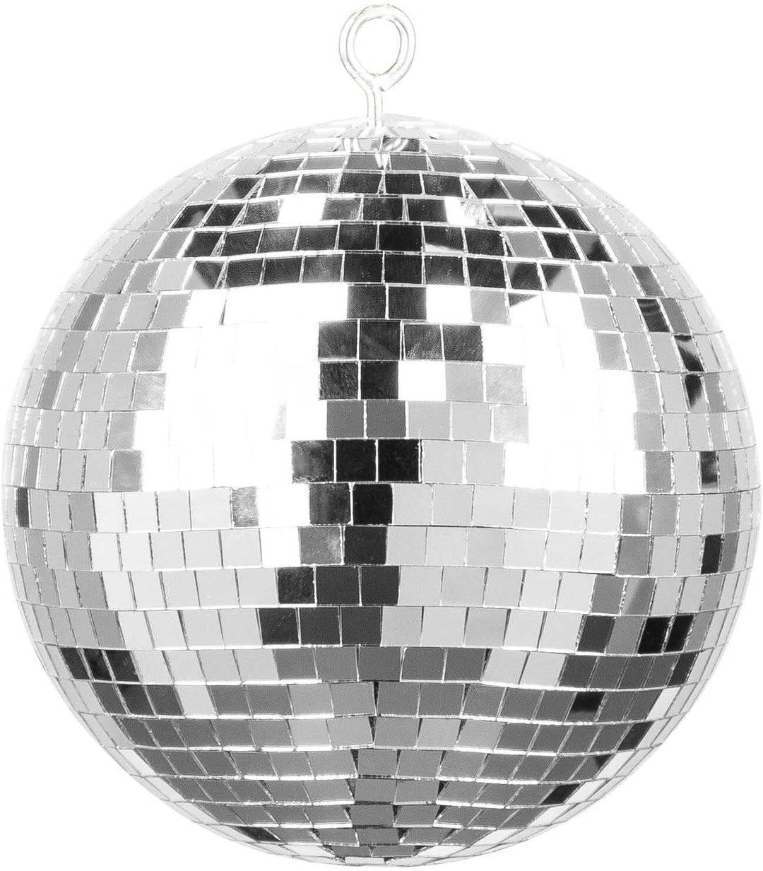 Fuzzix MB20ML - Discokugel mit Motor und LED, 20 cm Diskokugel mit Antrieb, Batterie, Disco Ball, Sp
