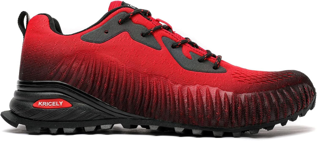Kricely Traillaufschuhe Herren Leicht Atmungsaktiv Wanderstiefel rutschfest Laufschuhe Outdoor Fitne