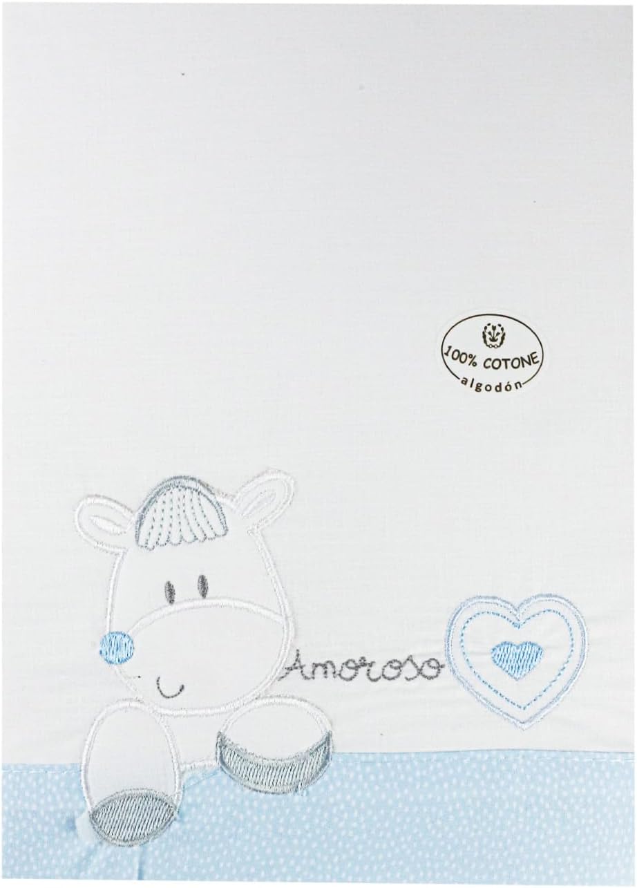 various - Bettwäsche-Set für Kinderbett, 60 x 120 cm, für Frühjahr und Herbst, Typ 100 % Baumwolle,