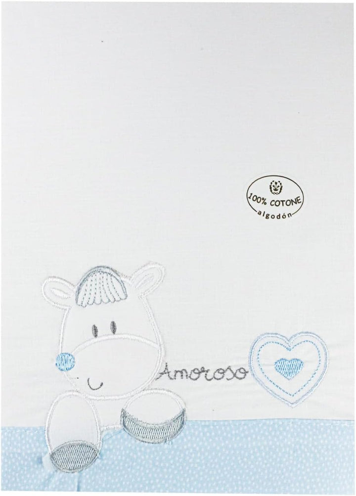 various - Bettwäsche-Set für Kinderbett, 60 x 120 cm, für Frühjahr und Herbst, Typ 100 % Baumwolle,