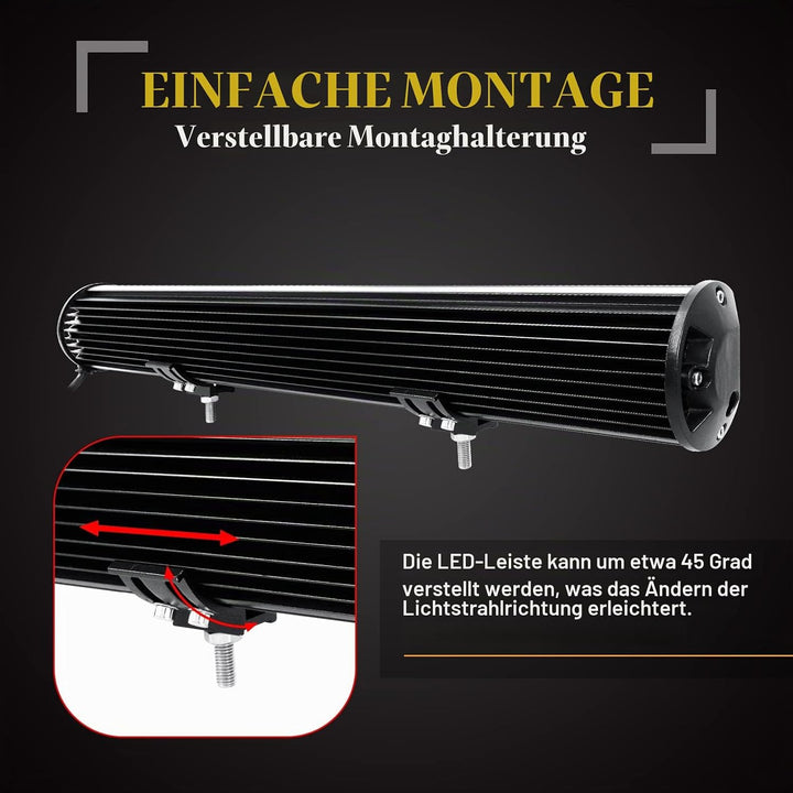 SKYWORLD 50.8cm Arbeitsscheinwerfer 420W LED-Lichtleiste, Zusatzscheinwerfer Offroad Scheinwerfer, k