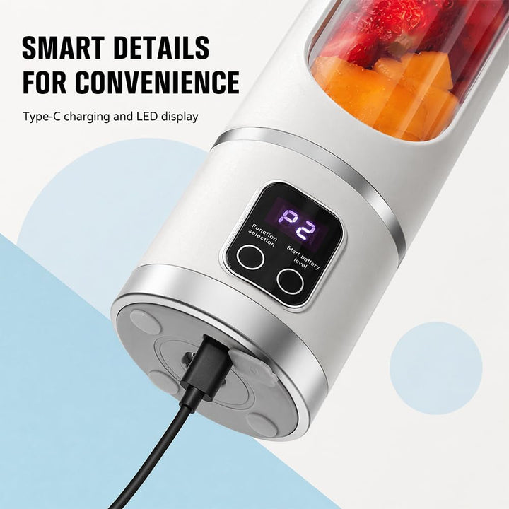 Mini Tragbarer Mixbecher, Elektrischer USB-Entsafter, Mini Smoothie Maker, Tragbarer Mixer für Shake