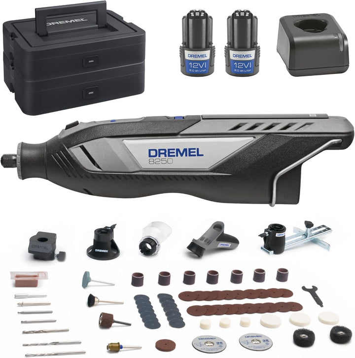 Dremel 8250 12V Akku-Rotationswerkzeug 5.000-30.000 U/min Bürstenloser Multifunktionswerkzeug set mi