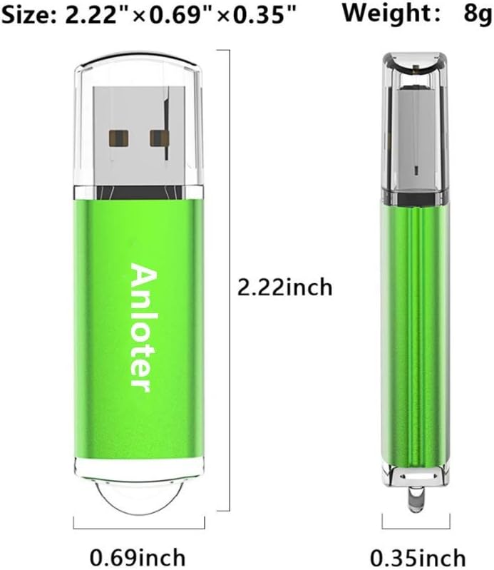 Anloter 50 Stück USB-Flash-Laufwerk Memory Flash Stick Pen Drive Daumen Speicher Speicher für Comput