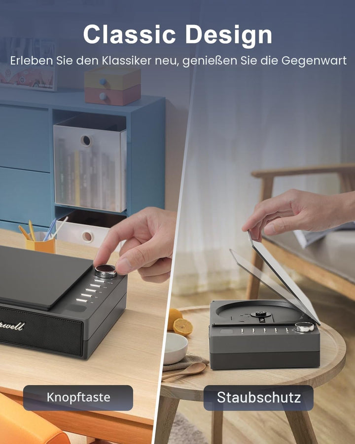 CD Player Tragbar, Leapwell Tragbarer CD Player Bluetooth mit Lautsprecher, Portable CD Player Kinde