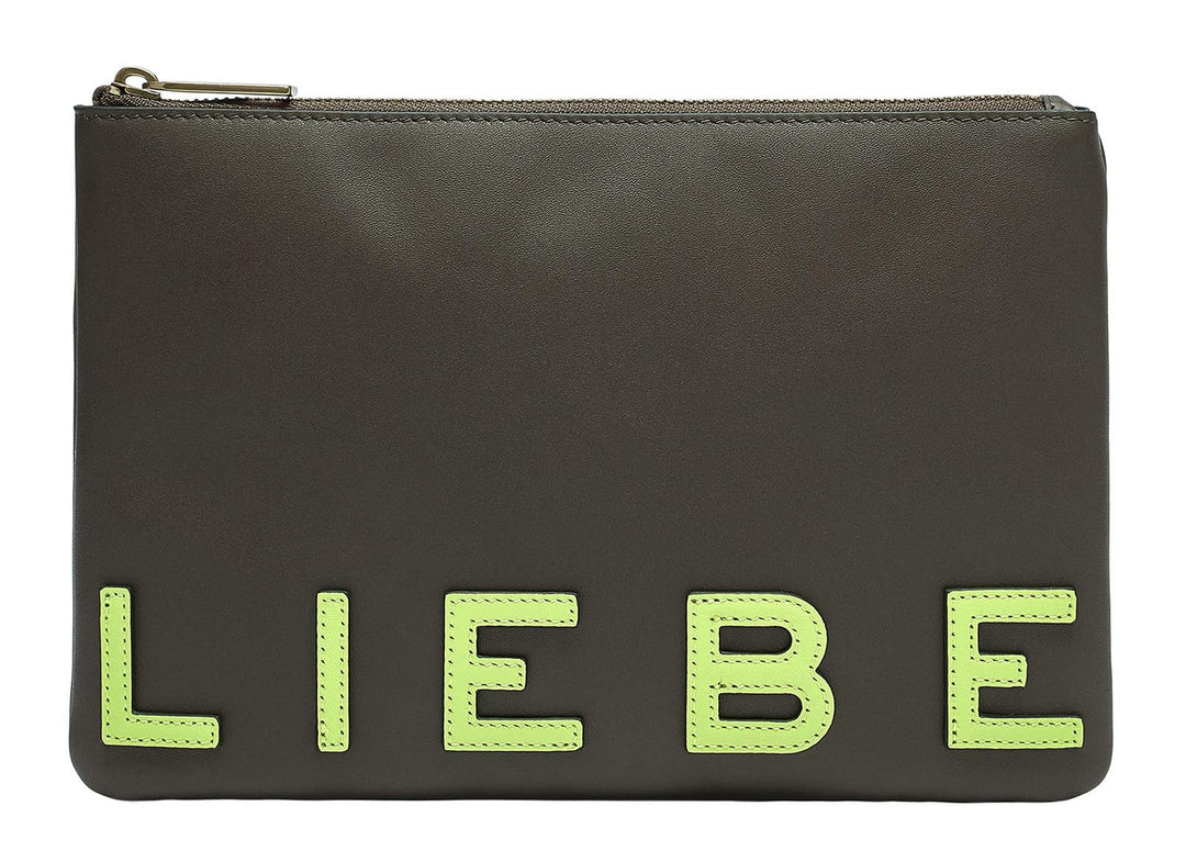 Liebeskind Damen Pouch Accessories M Nori Green, Nori Green
