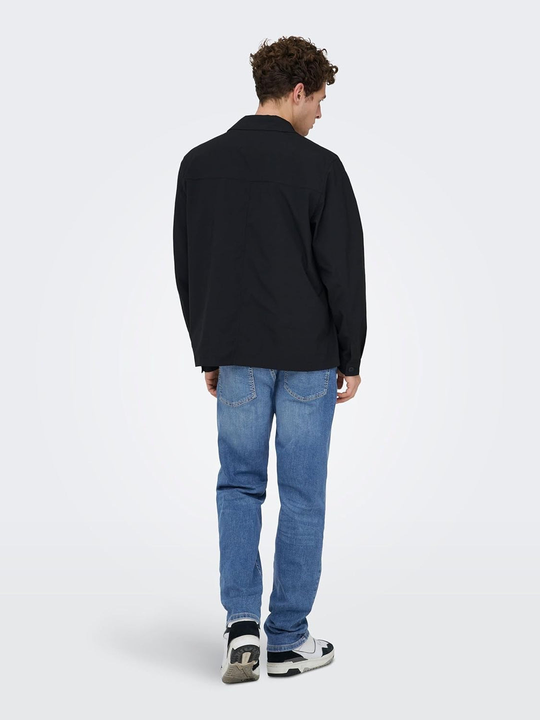 ONLY & SONS Male Slim Fit Jeans ONSWEFT Mittlere Taille Normal geschnitten Jeans 27W / 32L Medium Bl