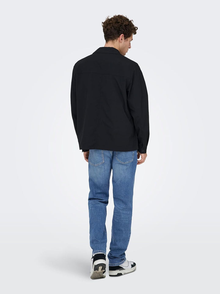 ONLY & SONS Male Slim Fit Jeans ONSWEFT Mittlere Taille Normal geschnitten Jeans 27W / 32L Medium Bl