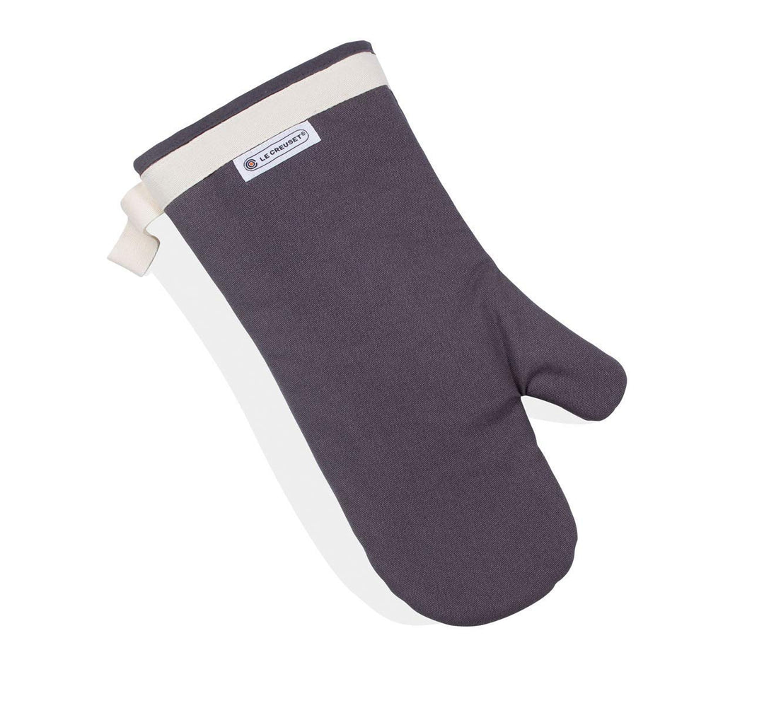 Le Creuset Ofenhandschuh mit extra langem Ärmel, Einheitsgrösse, Perlgrau, Baumwoll-Canvas, 95002300