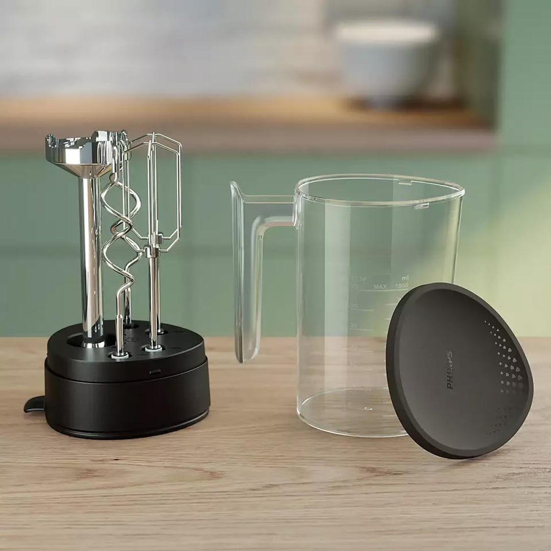 Philips Handmixer 5000 Series, 3-in-1-Handmixer, Leistungsstarker Motor (500 W), Smarter Aufbewahrun
