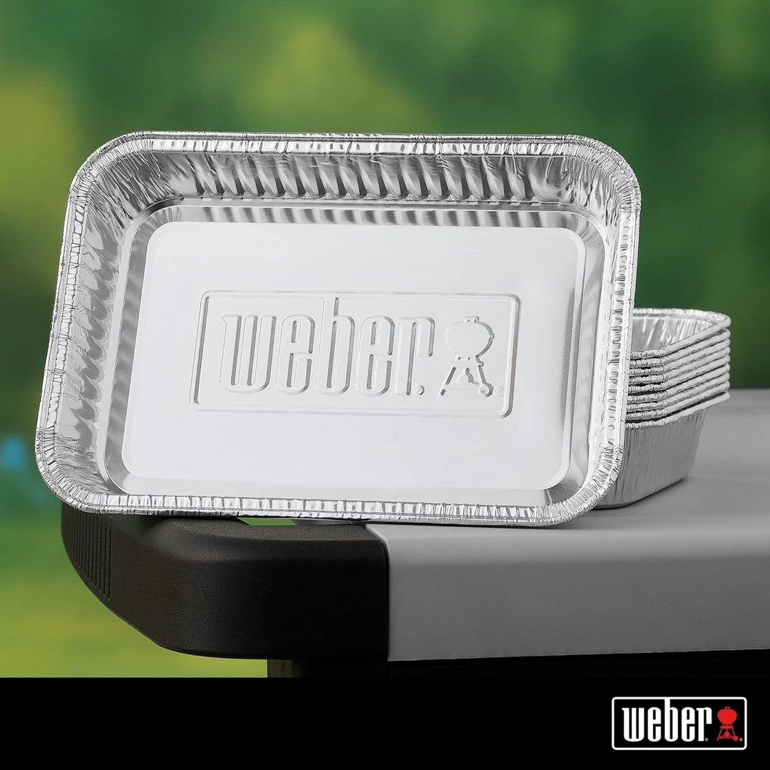 Weber Grillmatte - Gross (180 x 100cm), schützt Terasse/Balkon & 6415 Small 7-1/2-Inch-by-5-inch Alu