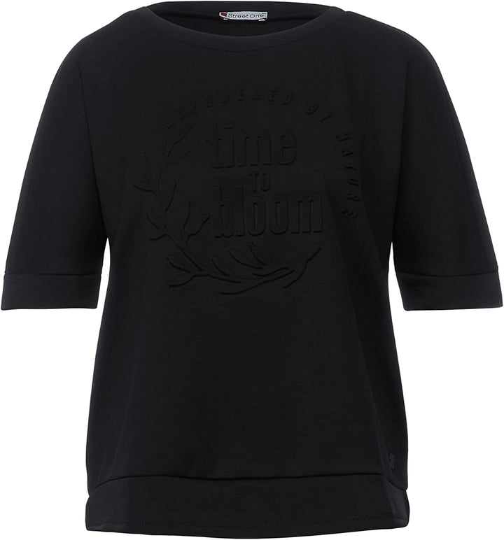 Street One Damen Damenshirt A318519 36 Schwarz, 36 Schwarz
