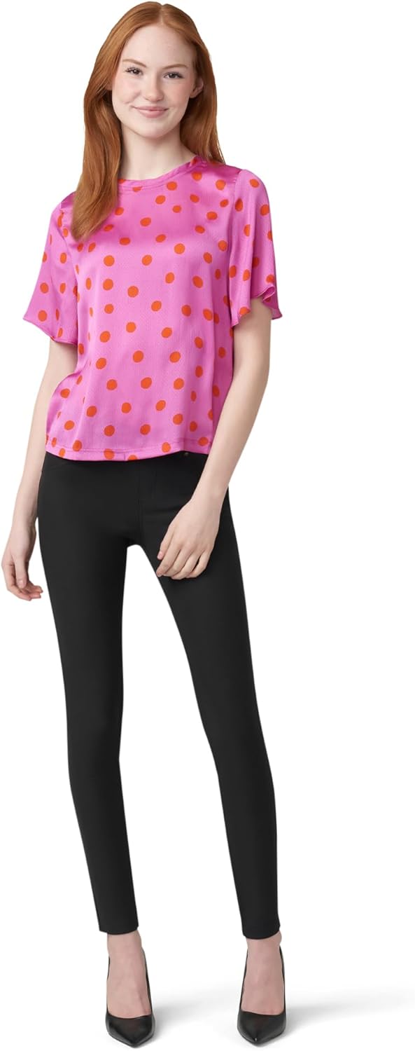 Essential Denim-Leggings für Damen von HUE | Modische Leggings mit Gesässtaschen XS Schwarz, XS Schw