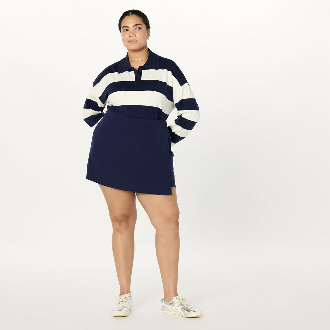 The Drop Damen Kamila A-line Mini Skort Shorts (1er Pack) S Maritimes Marineblau, S Maritimes Marine