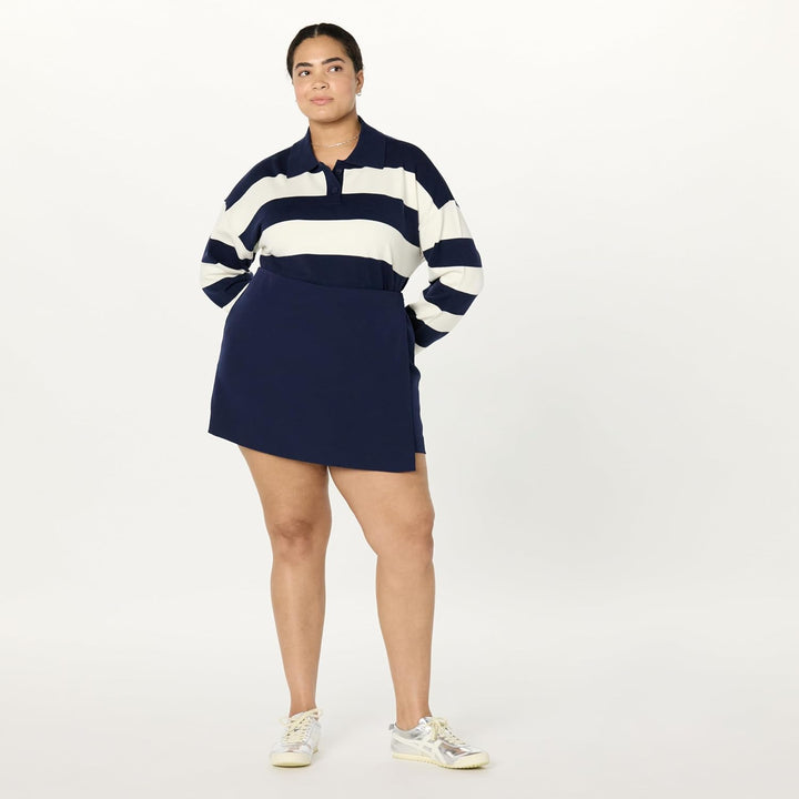 The Drop Damen Kamila A-line Mini Skort Shorts (1er Pack) S Maritimes Marineblau, S Maritimes Marine
