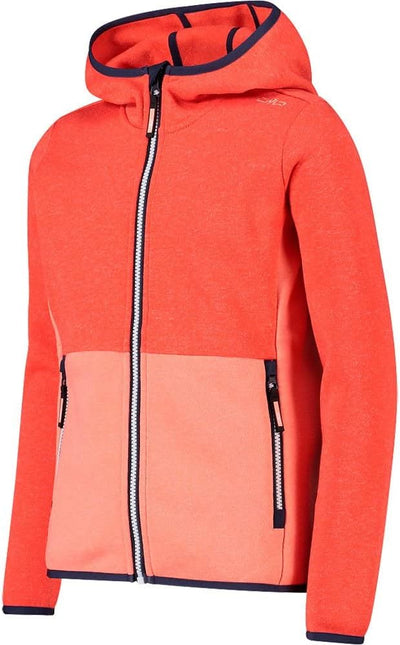 CMP Mädchen Kid G Jacket Fix Hood Jacket 128 Campari, 128 Campari