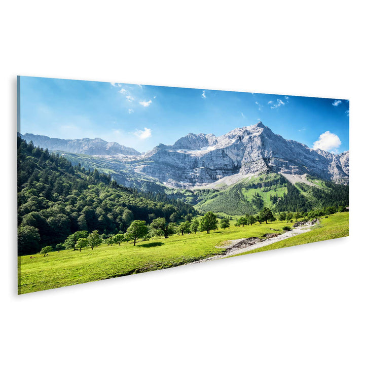 islandburner Bild auf Leinwand Karwendelgebirge In Österreich Europäische Alpen Bilder Wandbilder Po