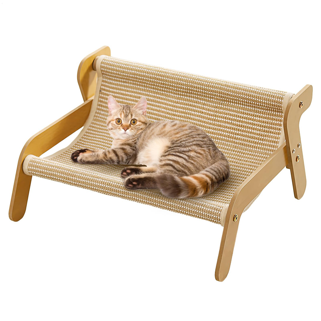 Sisal Kratzstuhl für Katzen – Outdoor & Indoor Katzen-Lounge-Stuhl, 2-in-1 & Bett | Stabiles, hausti