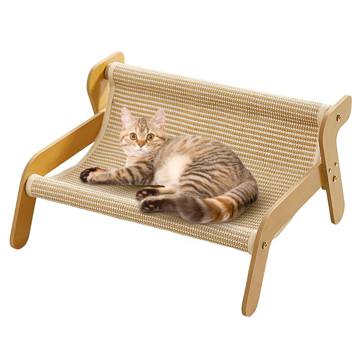 Sisal Kratzstuhl für Katzen – Outdoor & Indoor Katzen-Lounge-Stuhl, 2-in-1 & Bett | Stabiles, hausti