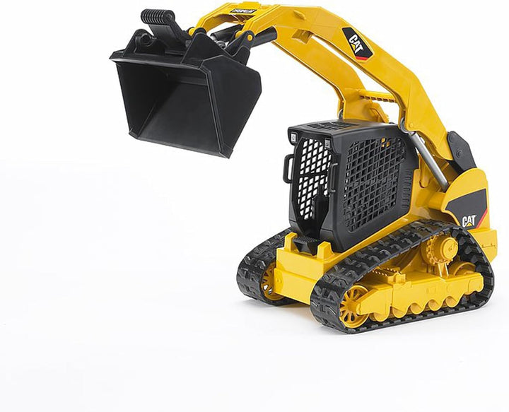 bruder 02136 - Cat Kompaktkettenlader inklusive Frontadapter - 1:16 Baufahrzeug, Baustelle, Lader, S