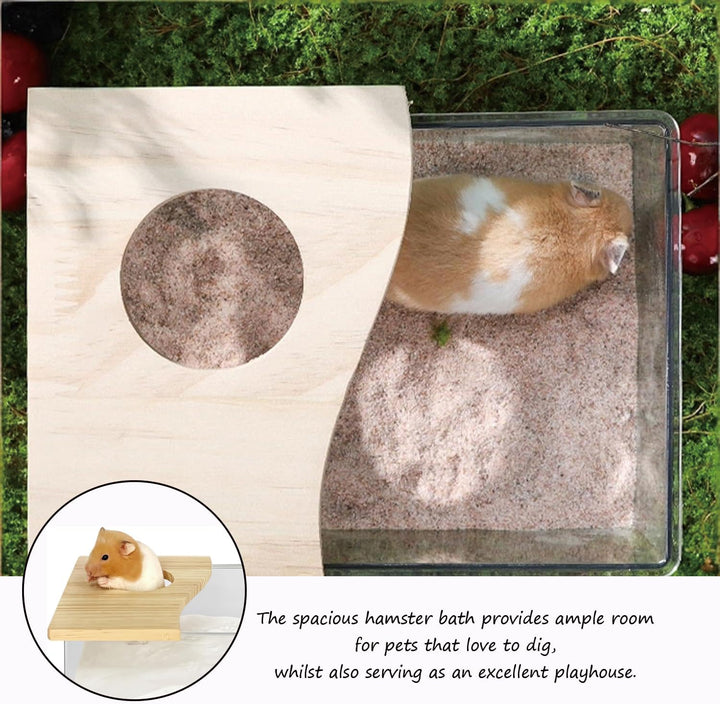 Haustier Hamster Badezimmer, Acryl Hamster Badebox, Sandbad Box für Chinchilla, Goldene Bären, Gerbi