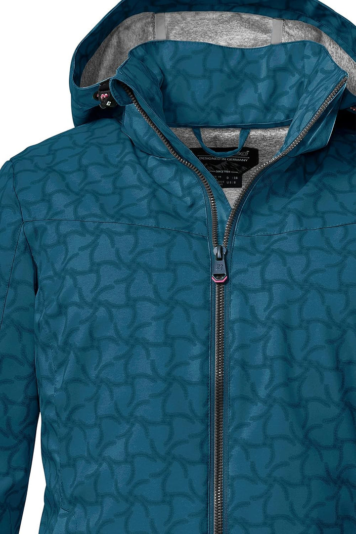 Killtec Damen Kos 90 Wmn Sftshll Jckt Softshelljacke/Outdoorjacke mit abzippbarer Kapuze 48 dunkelbl