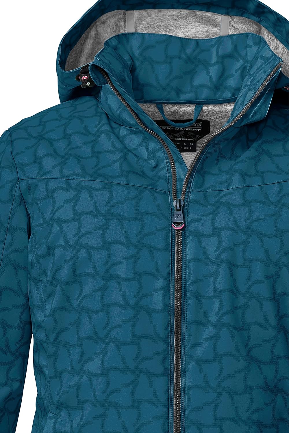 Killtec Damen Kos 90 Wmn Sftshll Jckt Softshelljacke/Outdoorjacke mit abzippbarer Kapuze 38 dunkelbl