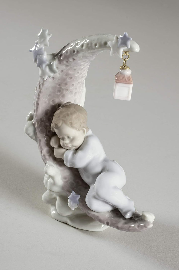 LLADRÓ Jungen-Figur Himmlische Träume. Baby. Porzellan.
