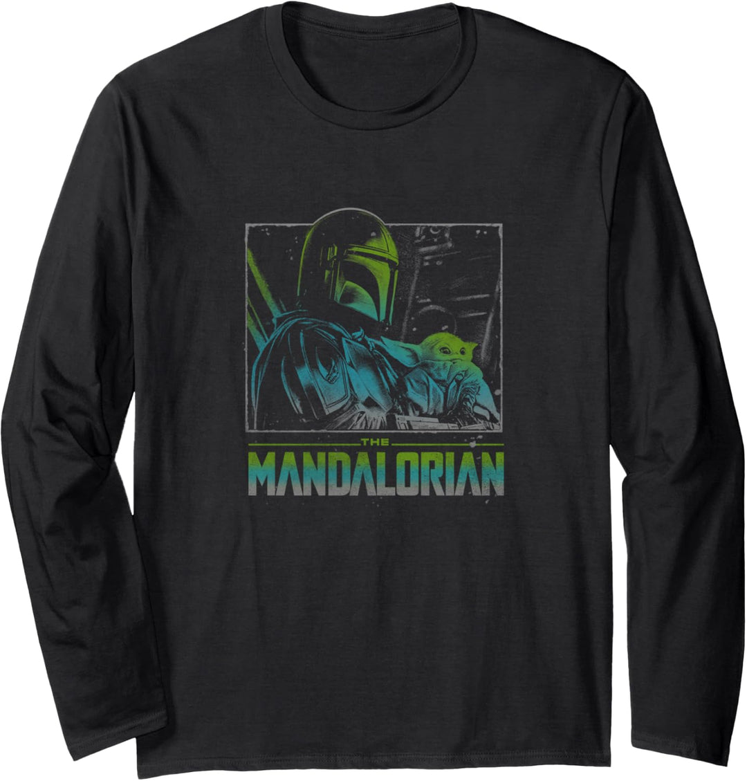 Star Wars: The Mandalorian & The Child Color Pop Poster Langarmshirt