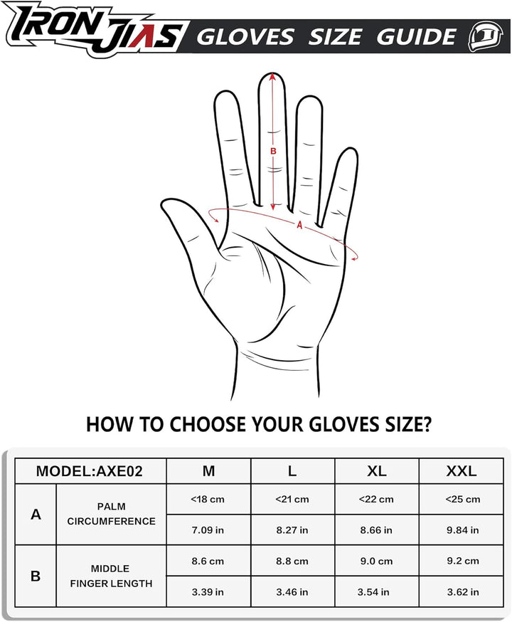 BORLENI Winter Motorradhandschuhe Herren, Motorrad Handschuhe Herr Warm Winterhandschuhe Wasserdicht