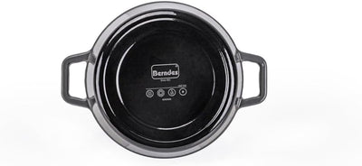 Berndes Bräter B.iron 2,5L mit Deckel - 20 cm - Gusseisen mit Emaillebeschichtung - Kochtopf zum Sch
