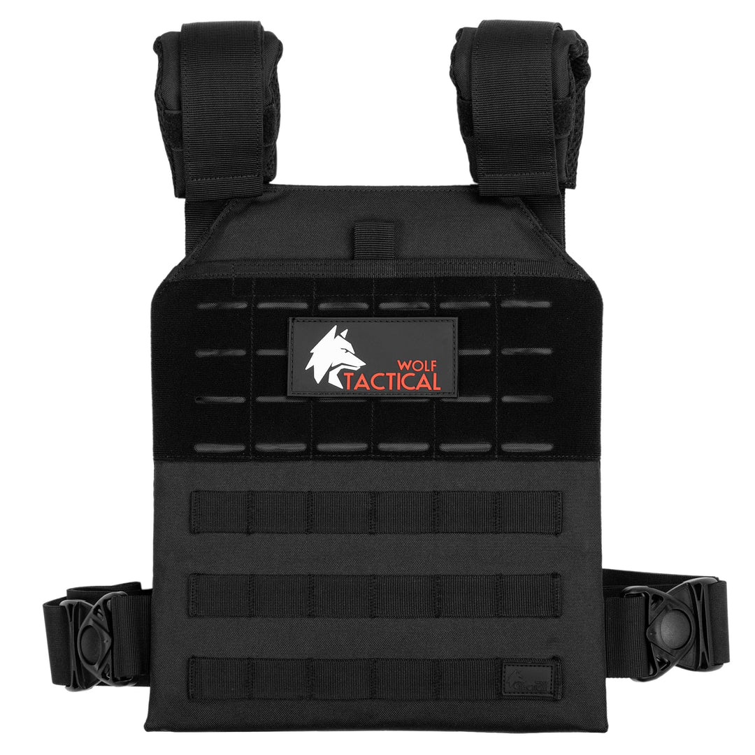 WOLF TACTICAL Einfache Gewichtsweste Schwarz, Schwarz