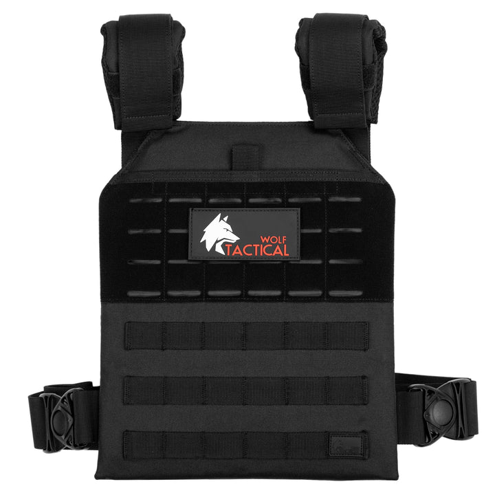 WOLF TACTICAL Einfache Gewichtsweste Schwarz, Schwarz