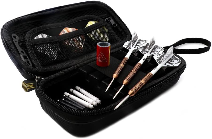 CUESOUL Big Beast 90% 26g/27g Steel Tip Tungsten Dart Set mit Dart Case 26g CSBB-90Y26K5, 26g CSBB-9