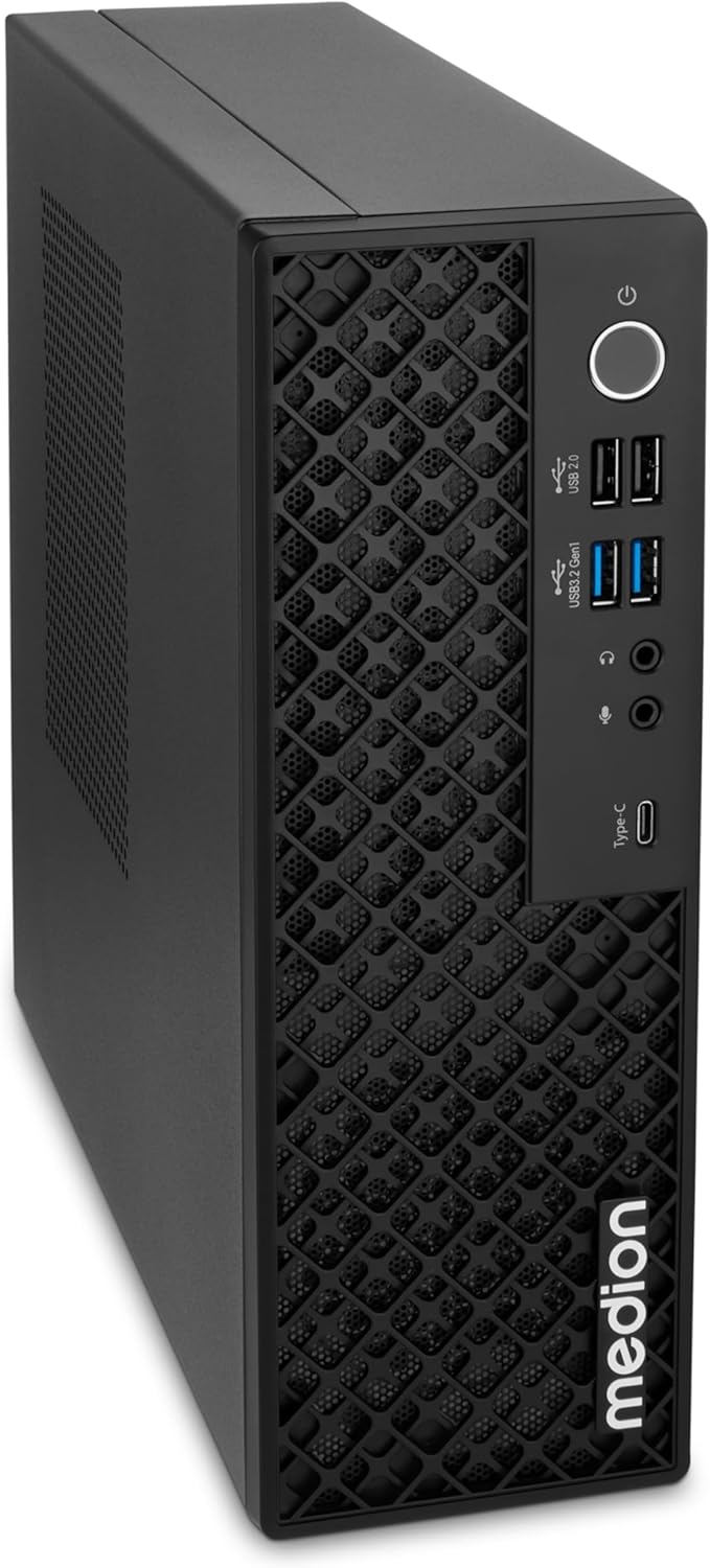 MEDION Picoworx T80 III Mini PC (Slim, Core Ultra 5 226, 16GB DDR5 RAM, 512GB SSD, ARC 130V, USB Typ