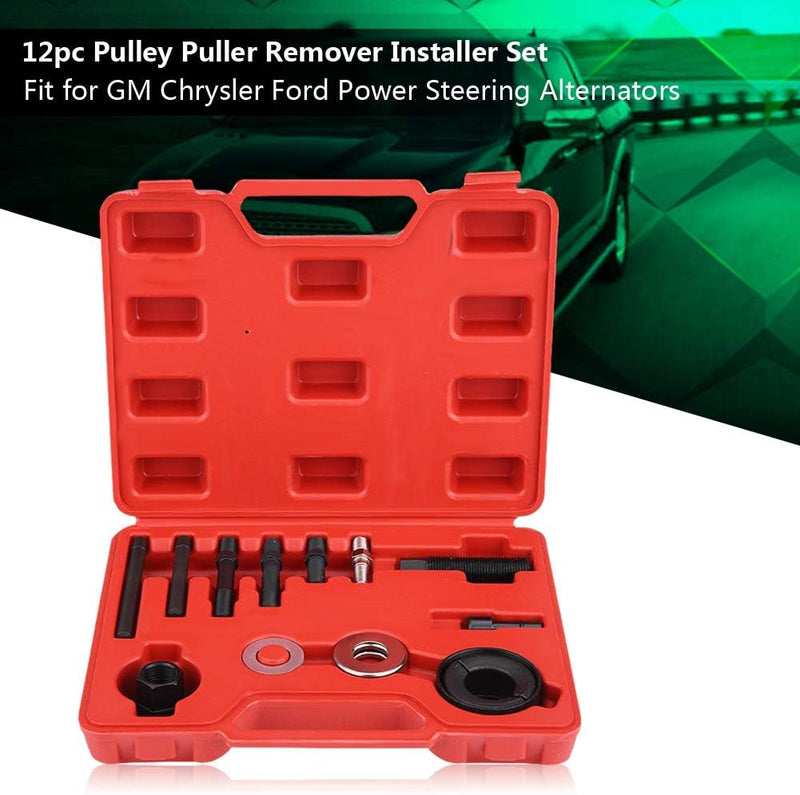 KIMISS 12pc Pulley Puller Remover Installer Set Servolenkungsgeneratoren Pulley Puller Installer Set