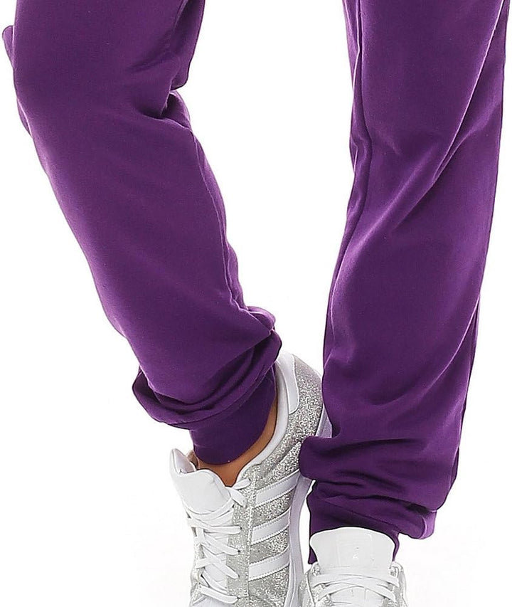 Gennadi Hoppe Jogginghose Damen mit Elastischem Bund - Atmungsaktive Baumwolle Freizeithose Damen -