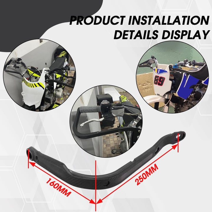 Paramani Moto Universale 7/20,3 cm, 22 mm e 1/20,3 cm 28 mm Manubrio a Spazzola per MX Motocross Dir