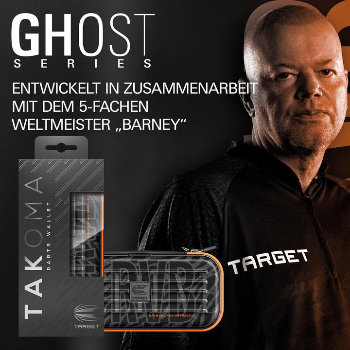 Target Darts Raymond Van Barneveld Ghost Series Takoma Wallet Regular – Dartkoffer schwarz/weiss | D