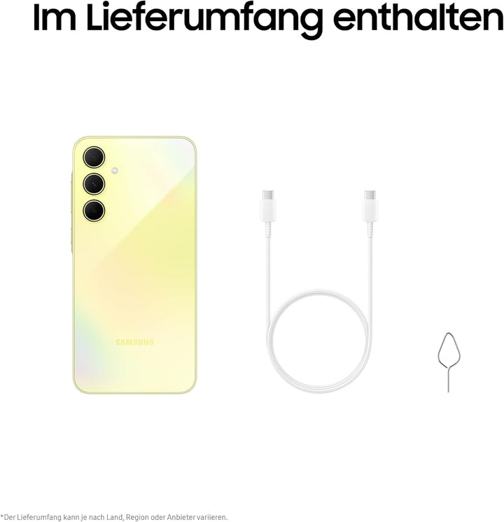 Samsung Galaxy A35 5G Smartphone, Android-Handy ohne Vertrag, 256 GB / 8 GB RAM, 2 Tage Akkulaufzeit