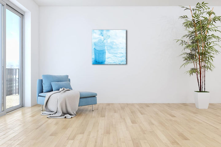 deyoli Zuckersüsse Wintererwärmung Format: 60x60 Effekt: Zeichnung als Leinwandbild, Motiv auf Echth