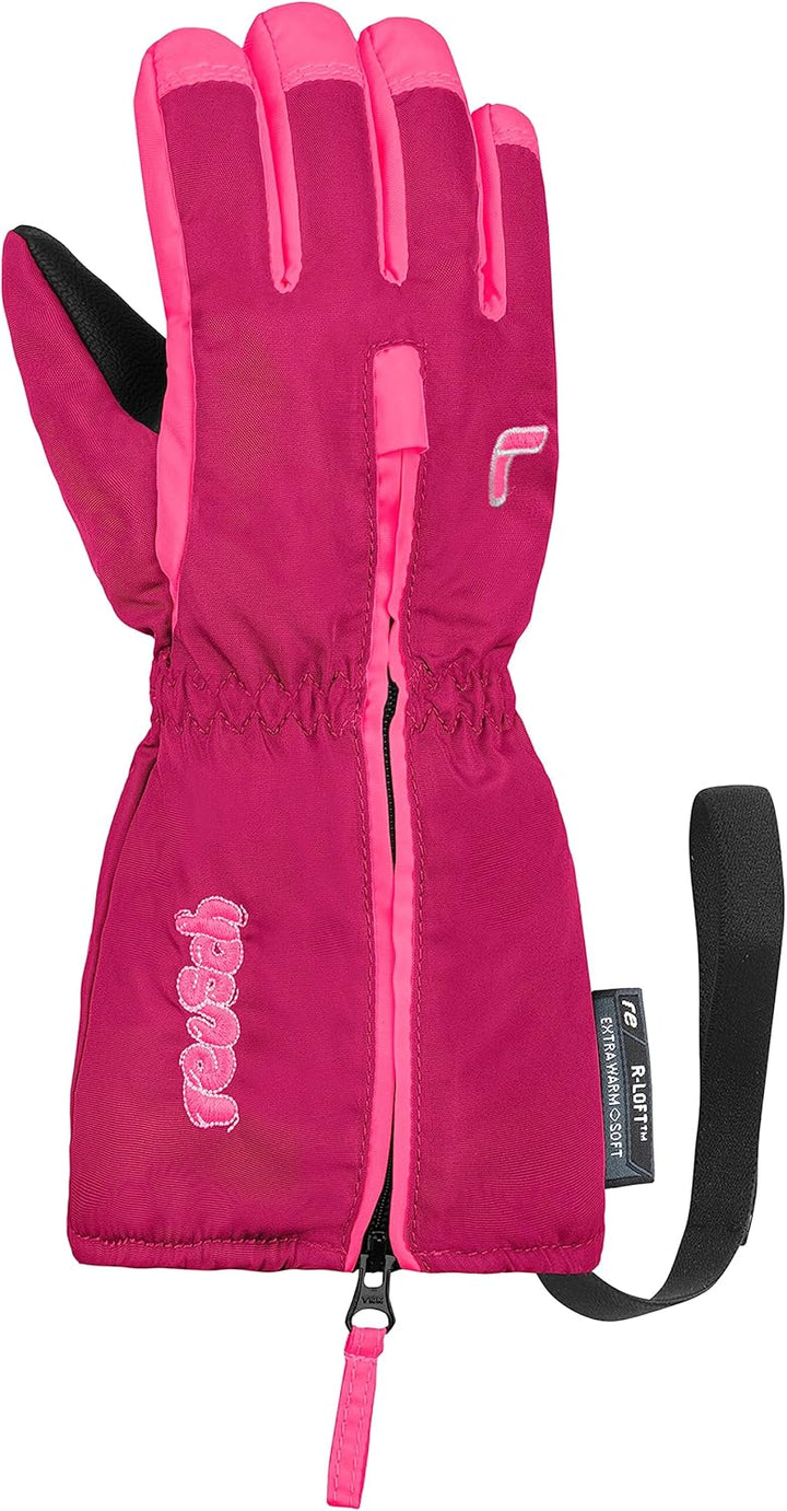 Reusch Unisex – Babys Kleinkinder Handschuhe Tom Warm, Wasserdicht, Extra Atmungsaktiv, lila / pink