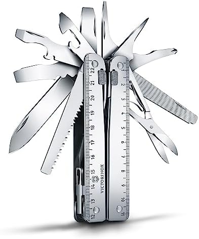 Victorinox Multifunktionstool, Swiss Tool X Plus, Taschen Werkzeug, 38 Funktionen, Kombi-Spitzzange,