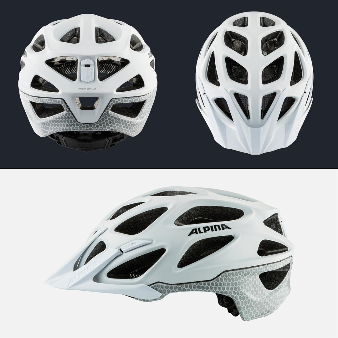 ALPINA Mythos Reflective Fahrradhelm Mountainbike-Helm white reflective 52-57 cm, white reflective 5